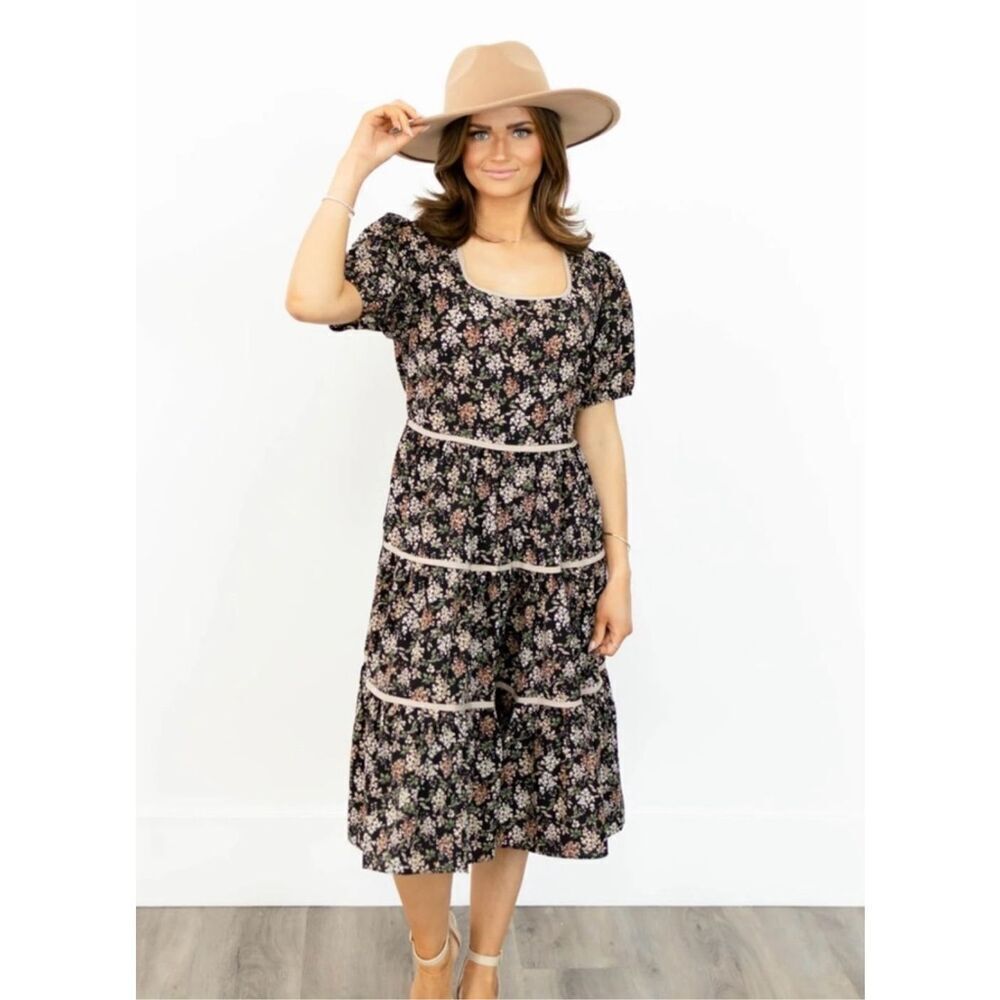 Orange Creek Floral Dress